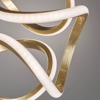 Závesné LED Gesa s kovovou klietkou troj-plameňové