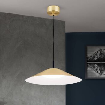 Závesné LED Gourmet, tienidlo matná mosadz