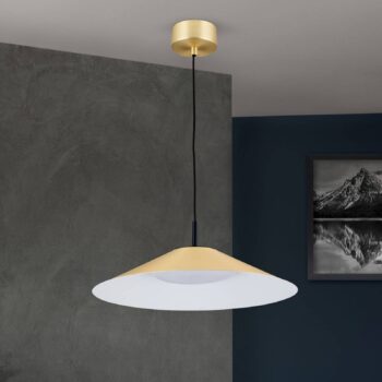 Závesné LED Gourmet, tienidlo matná mosadz