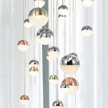 Závesné LED svetlo Sphere viacfarebné 27-pl. App