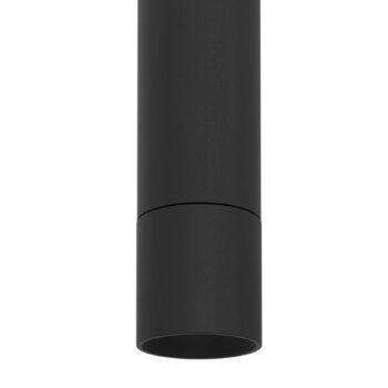 Závesné LED svietidlo Almudaina, čierne, dĺžka 84 cm, 4 svetlá,