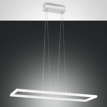 Závesné LED svietidlo Bard 92 x 32 cm v bielej