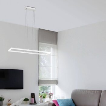 Závesné LED svietidlo Bard 92 x 32 cm v bielej