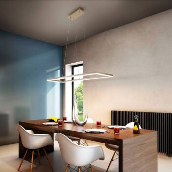 Závesné LED svietidlo Bard 92 x 32 cm v zlatej