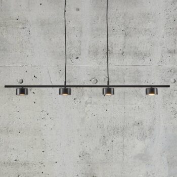 Závesné LED svietidlo Clyde, 4-plameňové, rovné