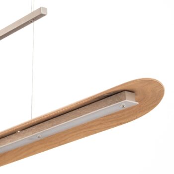 Závesné LED svietidlo Colombia XL prírodný dub