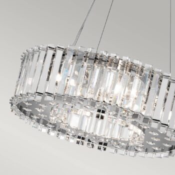 Závesné LED svietidlo Crystal Skye Ø 43,8 cm
