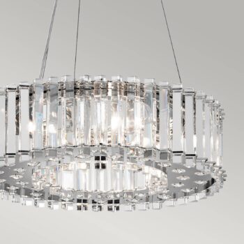 Závesné LED svietidlo Crystal Skye Ø 43,8 cm