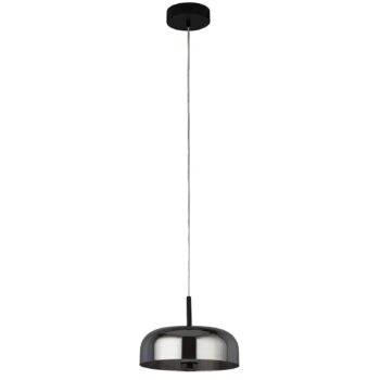 Závesné LED svietidlo Frisbee, sklenené tienidlo