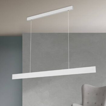Závesné LED svietidlo Gideon up- & downlight biele