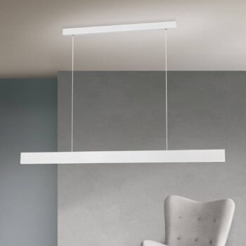 Závesné LED svietidlo Gideon up- & downlight biele