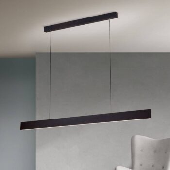 Závesné LED svietidlo Gideon up & downlight čierne