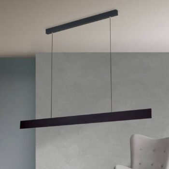 Závesné LED svietidlo Gideon up & downlight čierne