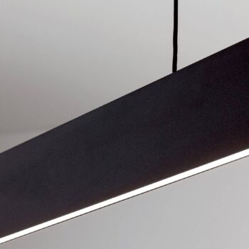 Závesné LED svietidlo Gideon up & downlight čierne