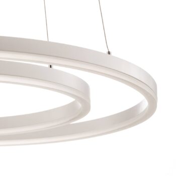 Závesné LED svietidlo Giotto, 2-plameňové, biele