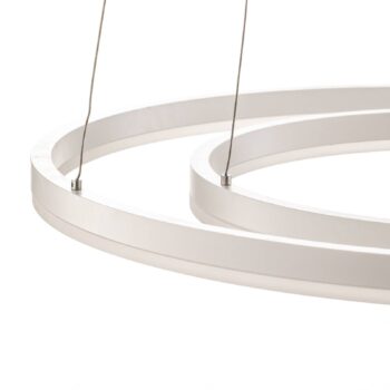 Závesné LED svietidlo Giotto, 2-plameňové, biele