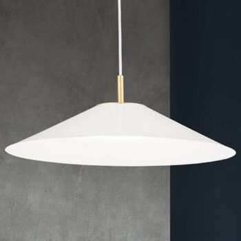 Závesné LED svietidlo Gourmet, tienidlo biele