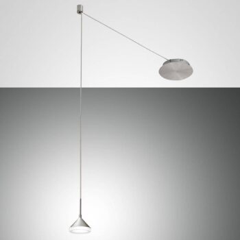 Závesné LED svietidlo Isabella, 1-plameňové hliník