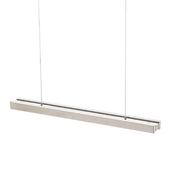 Závesné LED svietidlo Lara 134 cm teleskop nikel