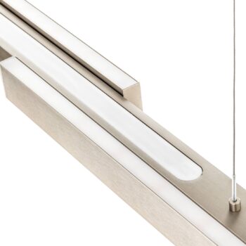 Závesné LED svietidlo Lara 134 cm teleskop nikel