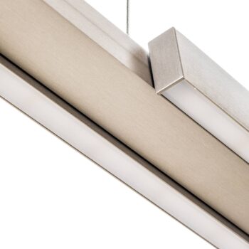 Závesné LED svietidlo Lara 134 cm teleskop nikel