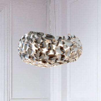 Závesné LED svietidlo Narisa 47 cm lesklý chróm