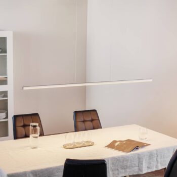 Závesné LED svietidlo Orix, biele, 150 cm dĺžka