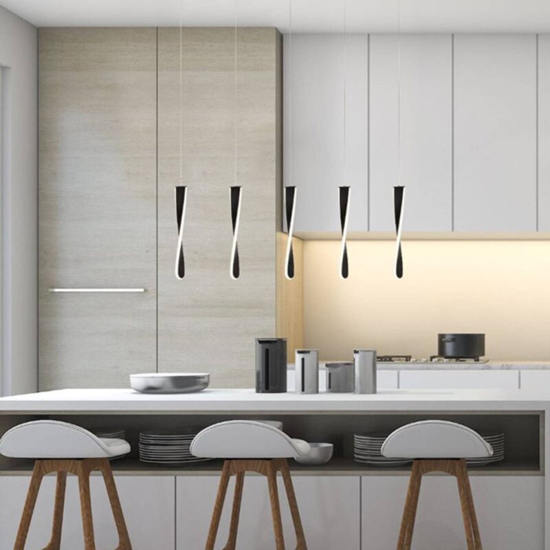 Závesné LED svietidlo Paddle, 5-plameňové Závesné LED svietidlo Paddle, 5-plameňové