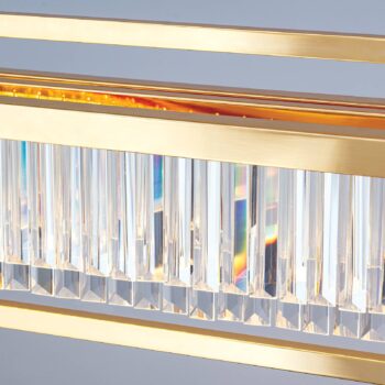 Závesné LED svietidlo Prism, podlhovasté, zlaté