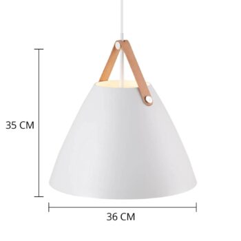 Závesné LED svietidlo Strap 36, biele