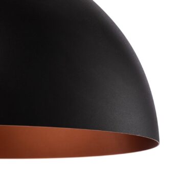 Závesné LED svietidlo Studio Line 50993, čierna/medená, Ø 35 cm