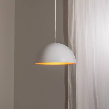 Závesné LED svietidlo Studio Line 50996, biela/medená, Ø 35 cm