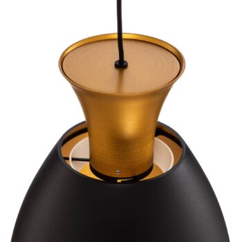 Závesné LED svietidlo Studio Line 51229, čierna/mosadz, Ø 20 cm