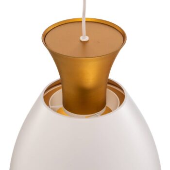 Závesné LED svietidlo Studio Line 51277, biela/mosadz, Ø 20 cm