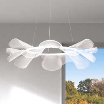 Závesné LED svietidlo Sylvie, okrúhle, Ø 72 cm