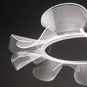 Závesné LED svietidlo Sylvie, okrúhle, Ø 72 cm