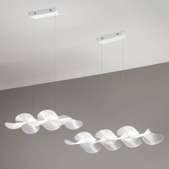 Závesné LED svietidlo Sylvie podlhovasté 78 x 37cm