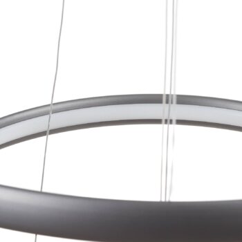 Závesné LED svietidlo Trinity z hliníka, striebro