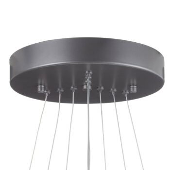 Závesné LED svietidlo Trinity z hliníka, striebro