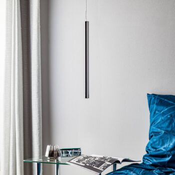 Závesné LED svietidlo Varas, 1-plameňové, chróm