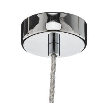 Závesné LED svietidlo Varas, 1-plameňové, chróm