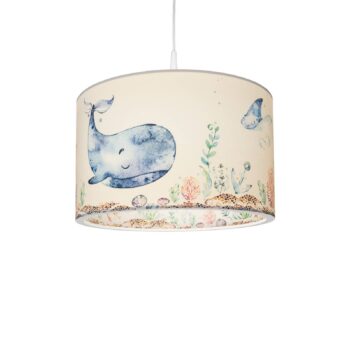 Závesné svetlo 25/40 Morské zvieratá, Ø 38 cm, farebné, plast