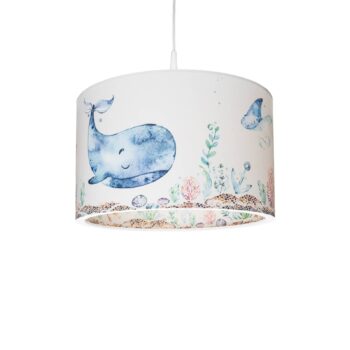 Závesné svetlo 25/40 Morské zvieratá, Ø 38 cm, farebné, plast