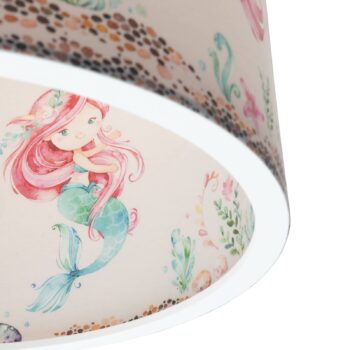 Závesné svetlo 25/40 morské panny, Ø 38 cm, farebné, E27
