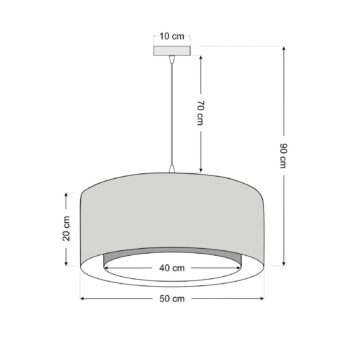 Závesné svetlo Boho, krémová/béžová, Ø 50 cm, výška 20 cm, juta