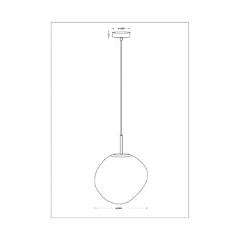 Závesné svetlo Canopus, fialová farba, Ø 28 cm, sklo, E27