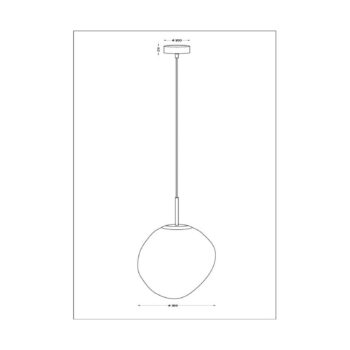 Závesné svetlo Canopus, zlatá farba, Ø 36 cm, sklo, E27