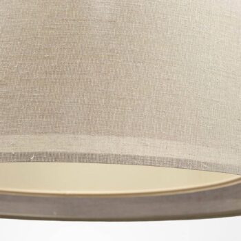 Závesné svetlo Duo Den Light, béžová farba, Ø 50 cm, ľan, PVC