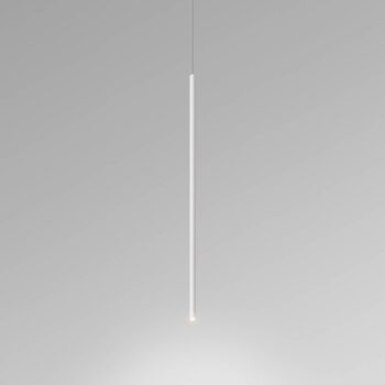 Závesné svetlo Egger DLS Spago 60 T, biele, Ø 1,4 cm, hliník