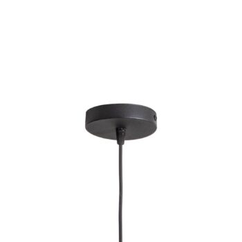 Závesné svetlo Fimda, čierne, Ø 41 cm, kov, E27